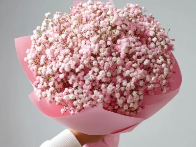 Монобукет из гипсофилы «Воздушная сказка»