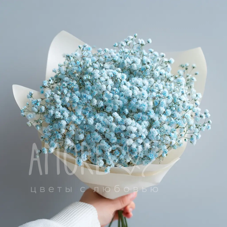 Монобукет из гипсофилы &laquo;Лунный свет&raquo;