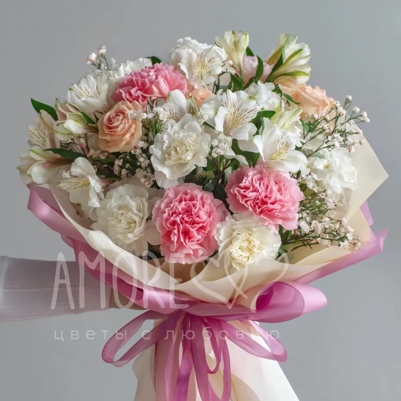 Букет с альстромериями &laquo;Игривое настроение&raquo;