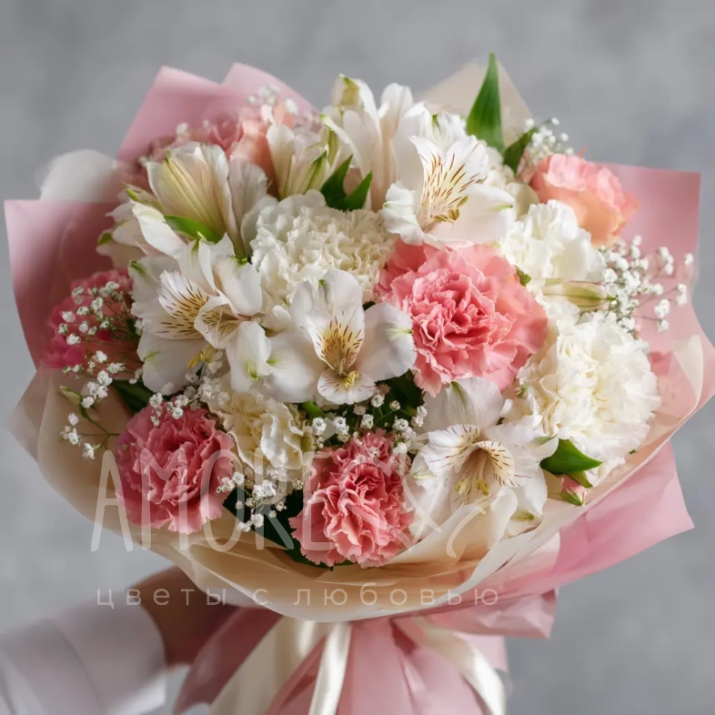 Букет с альстромериями &laquo;Игривое настроение&raquo;