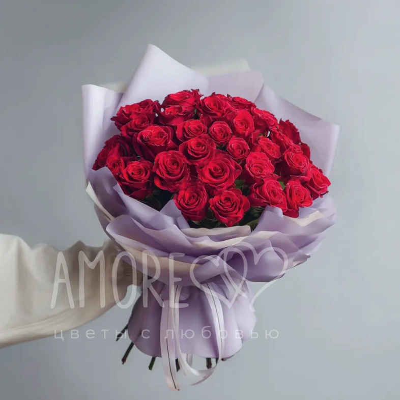 Красные розы &laquo;Чувства без слов&raquo;